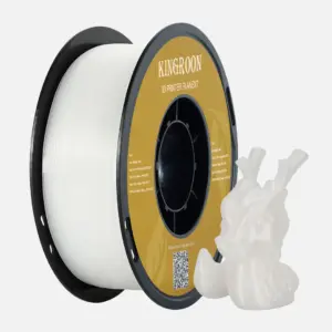 Kingroon PLA Filament 1,75 mm, PLA 3D-printerfilament dimensionsnøjagtighed +/- 0,03 mm, – Transparent PLA